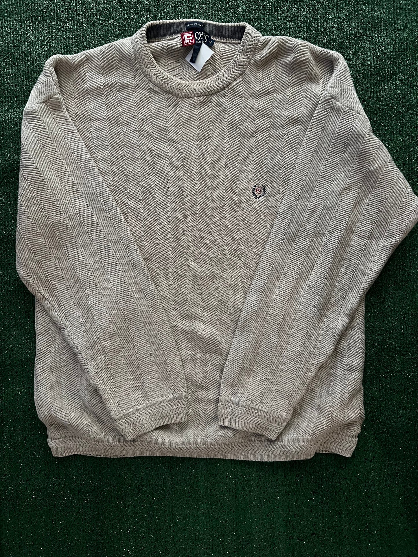Tan CHAPS by Ralph Lauren Sweater (Medium)