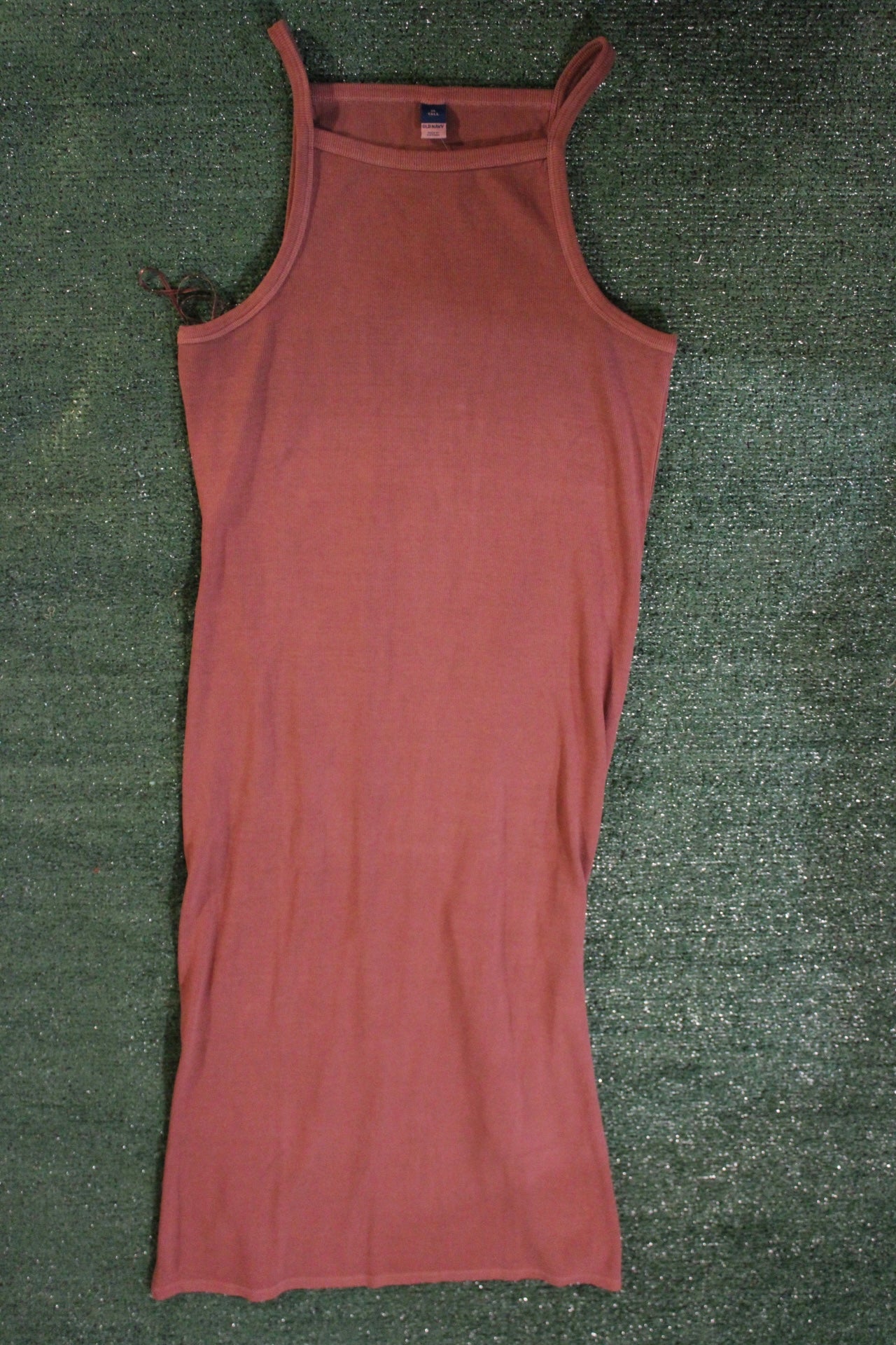 Old Navy Rust Sleeveless Maxi Dress (XL, Tall)