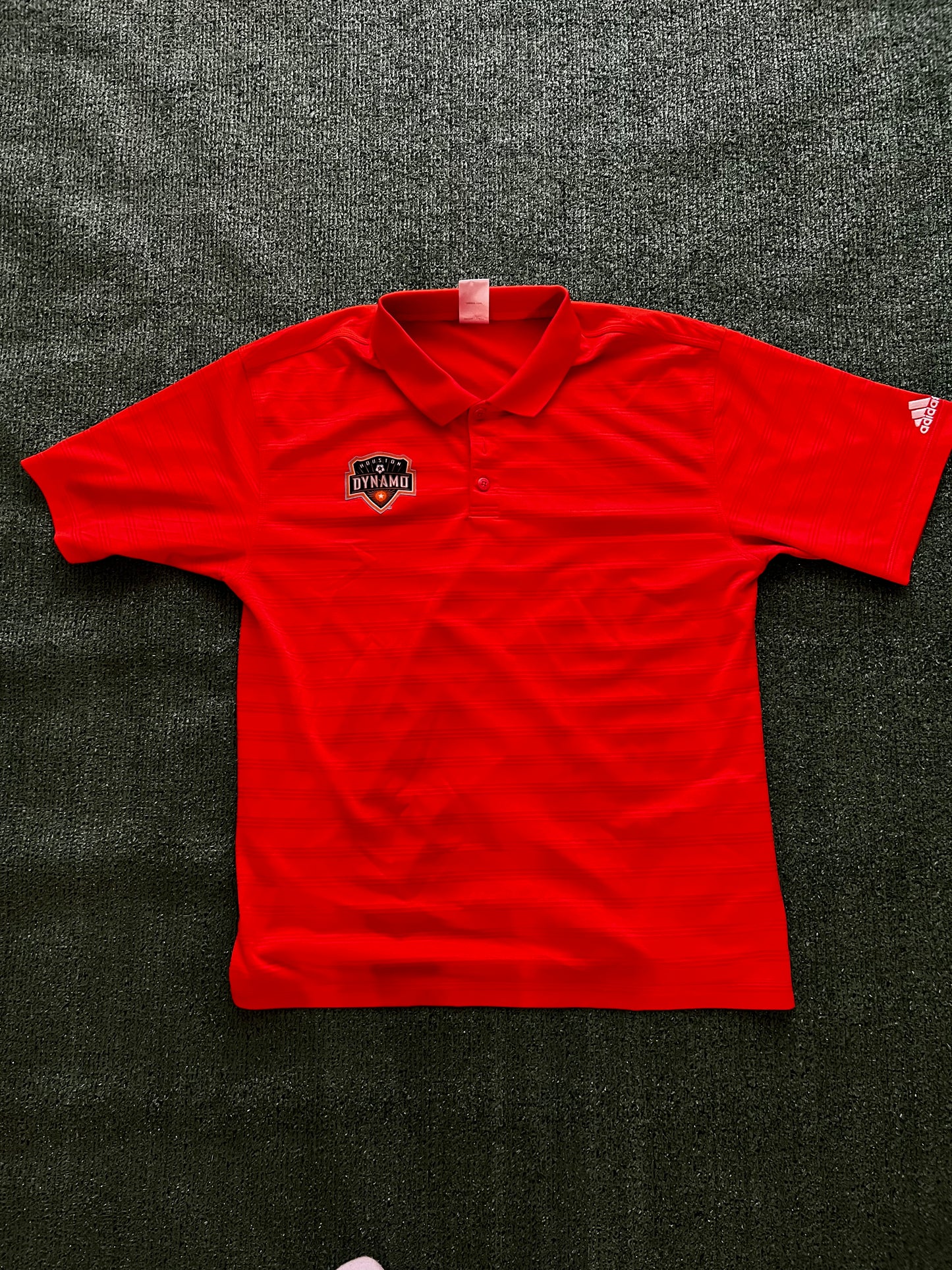 Adidas Orange Houston Dynamo Polo shirt (Large)