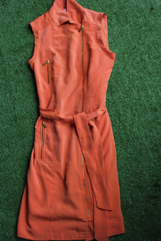 Calvin Klein orange dress (2)