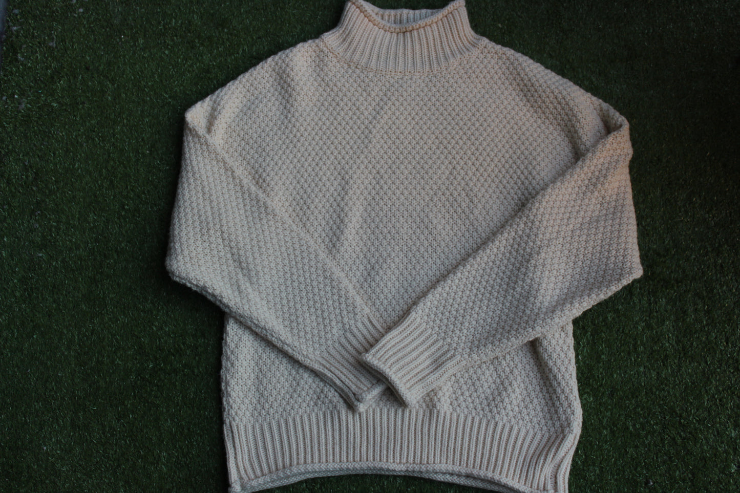 Cream sweater. Eddie Bauer vs Zesica (Medium)