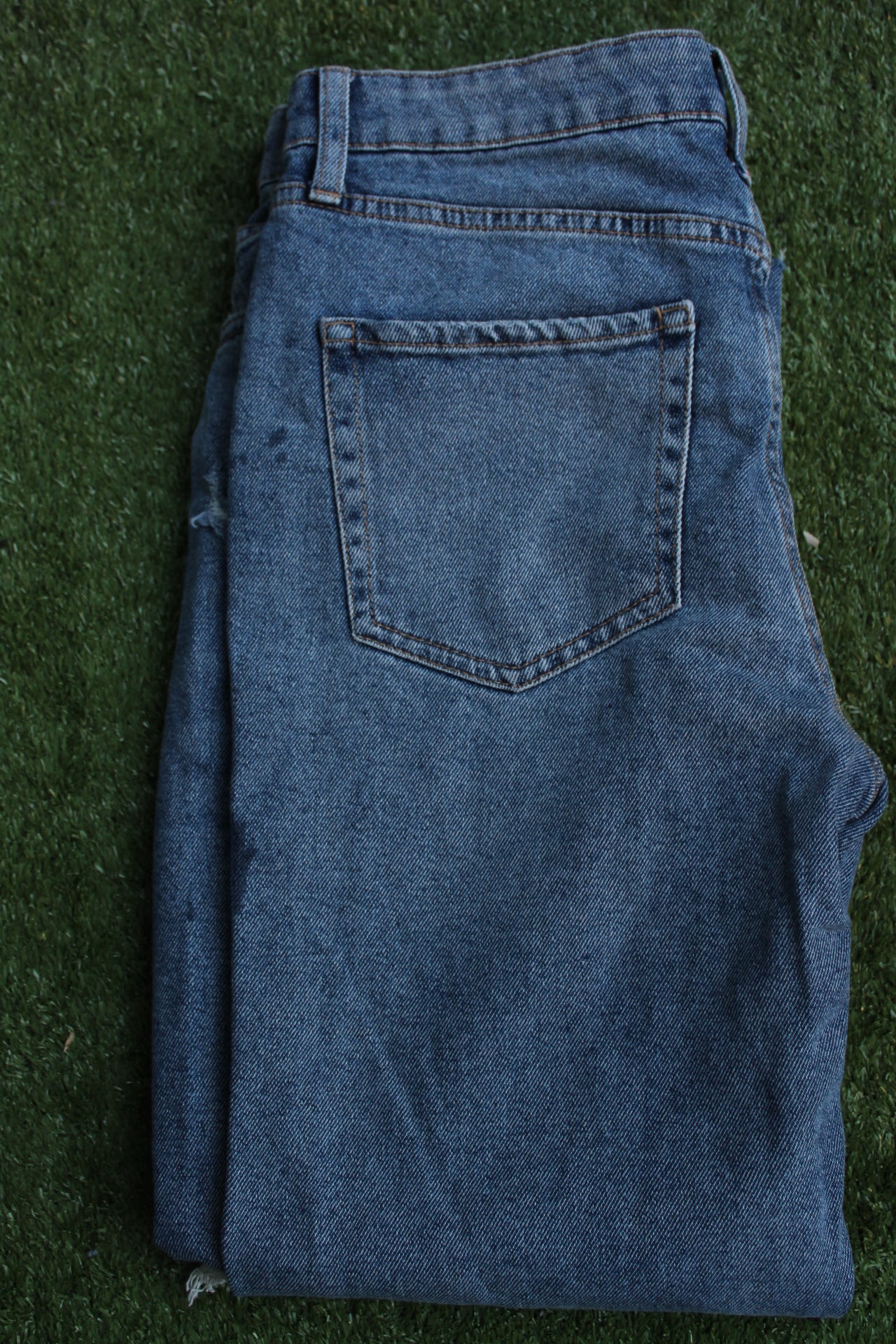 Distressed Blue Jeans. Wild Fable (8)