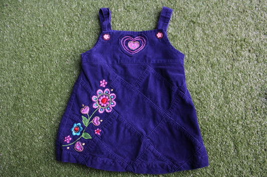 Purple corduroy dress (12mon)