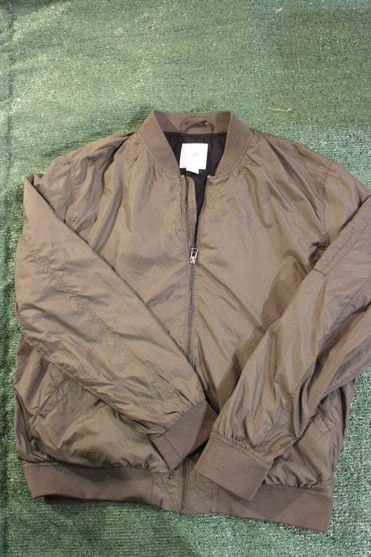 H&M Olive Green Bomber Jacket (XL)