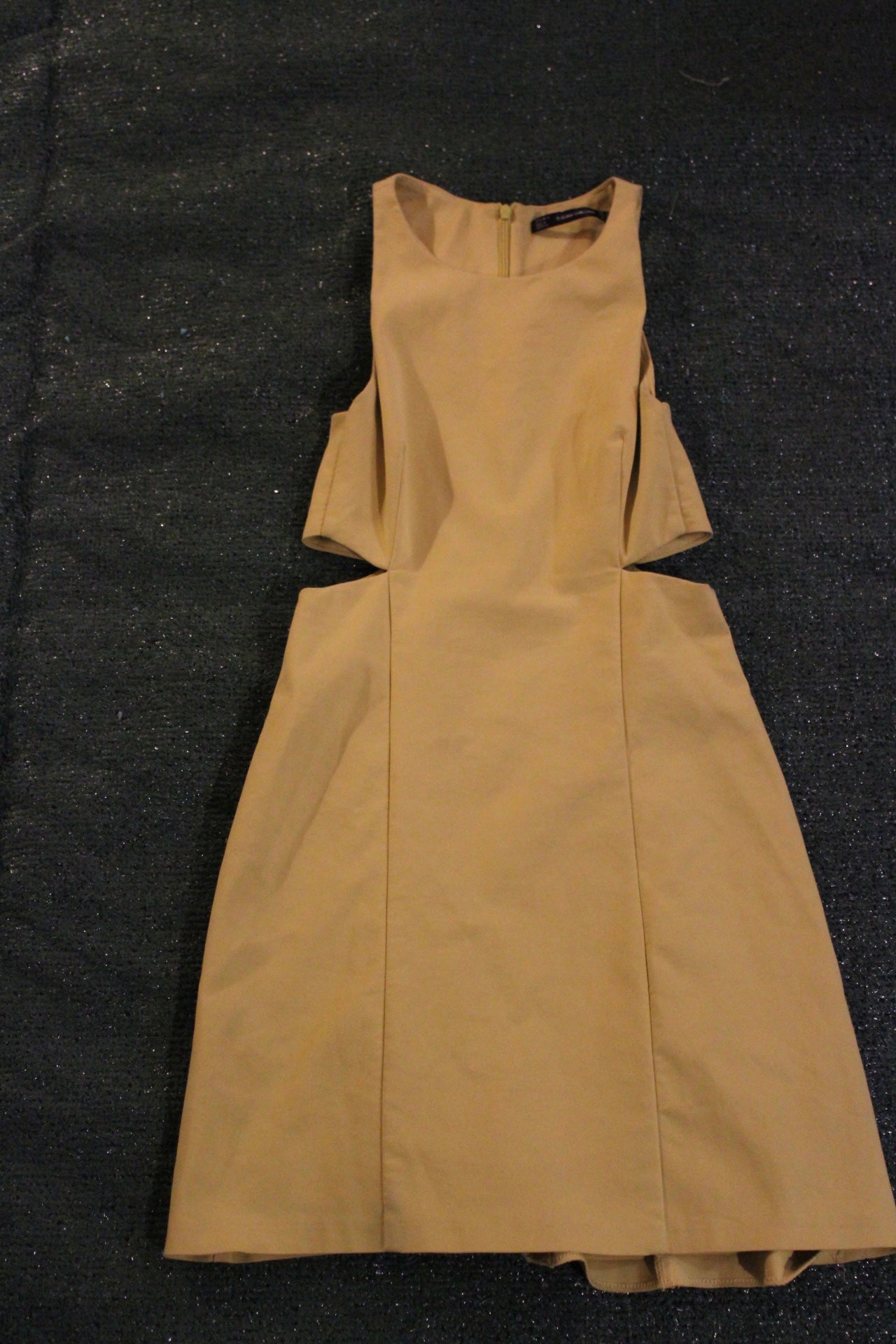 Zara Yellow Sleeveless Mini Dress (XS)