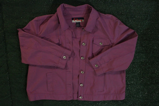 Purple Denim Jacket (2X)
