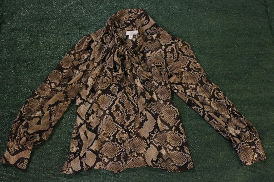 Snake Print Blouse (Medium)
