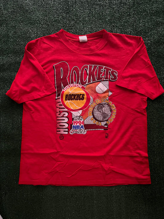 Red Retro "Rockets" T shirt (XL)