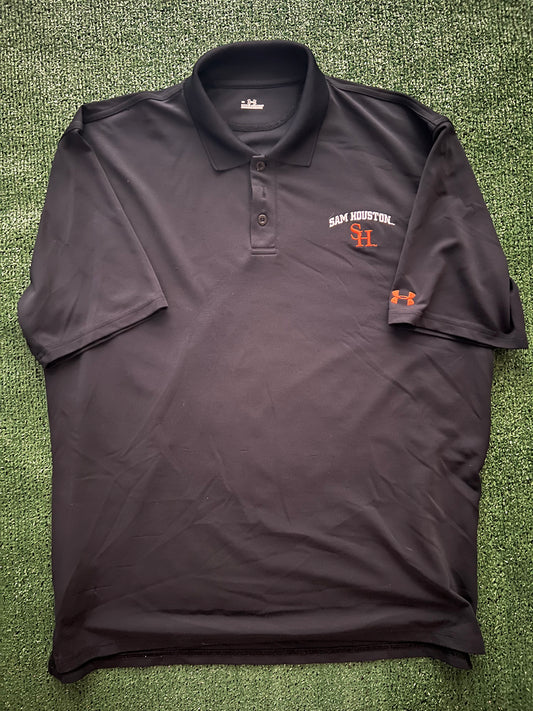 Under Armour Black Sam Houston Polo Shirt (Large)
