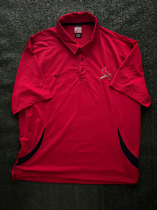 Nike Red St. Louis Cardinals Polo Shirt (XXL)
