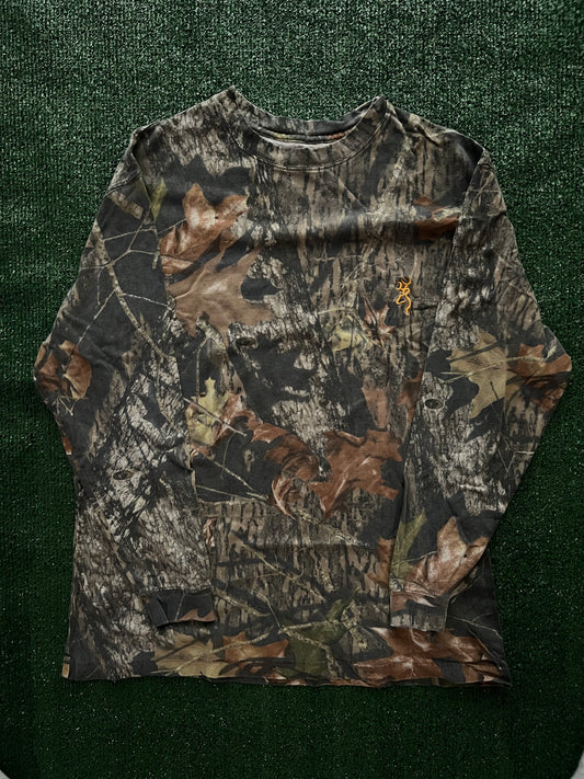 Browning Camo Long Sleeve T shirt (Medium)
