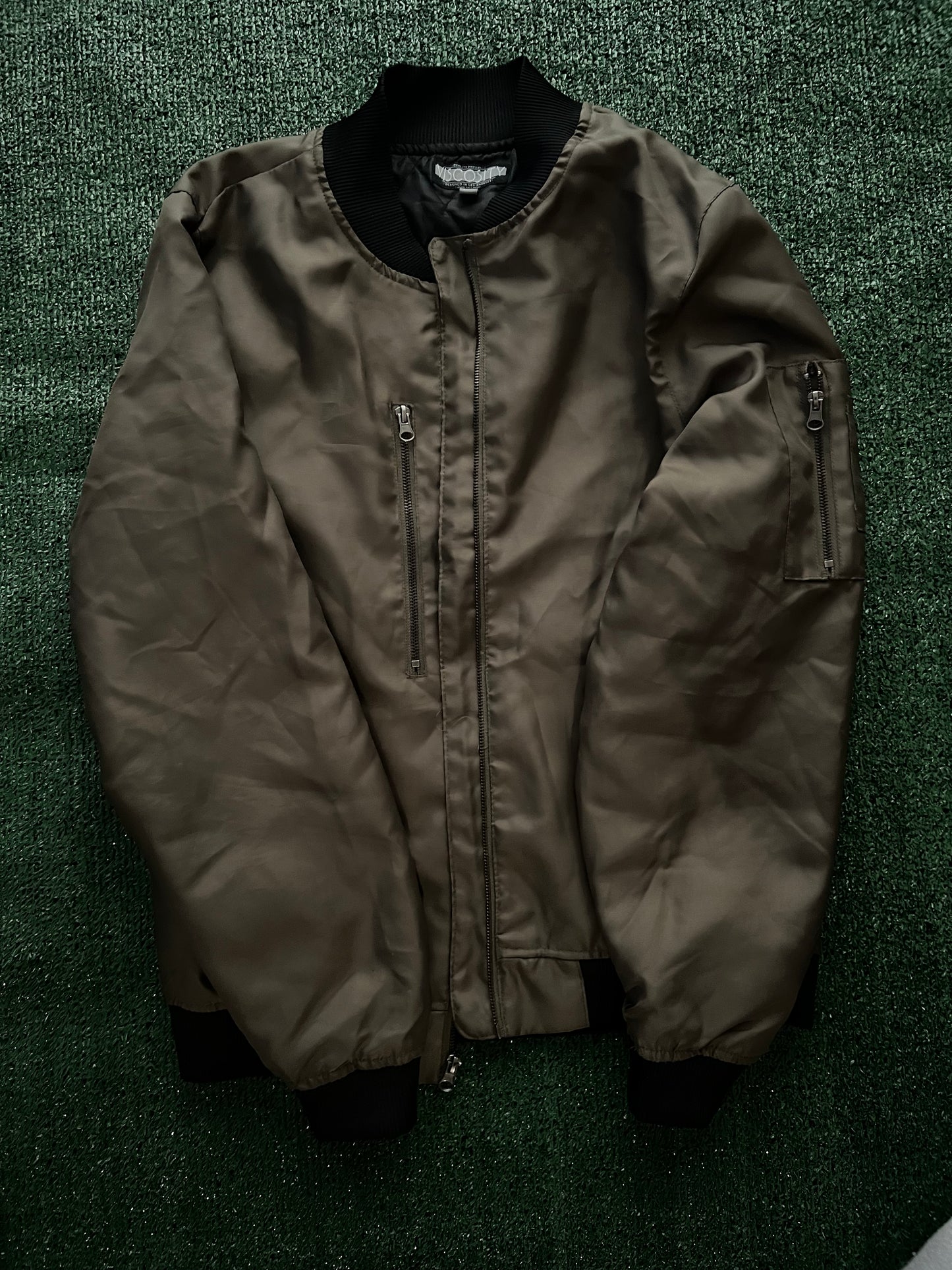 Green Bomber Jacket (Medium)
