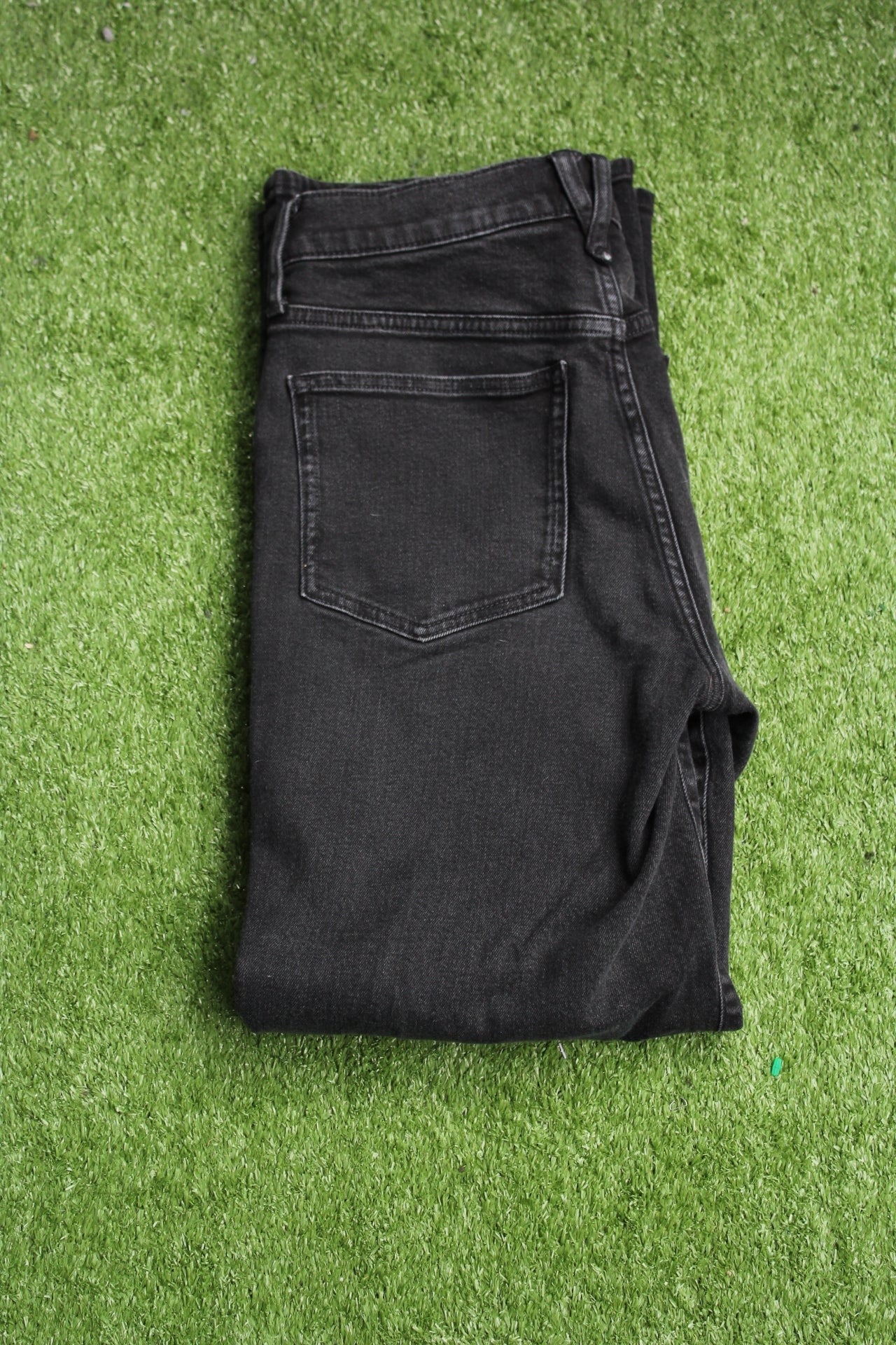 Black J. Crew denim pants (28 Tall) (Slim, Wide Leg)