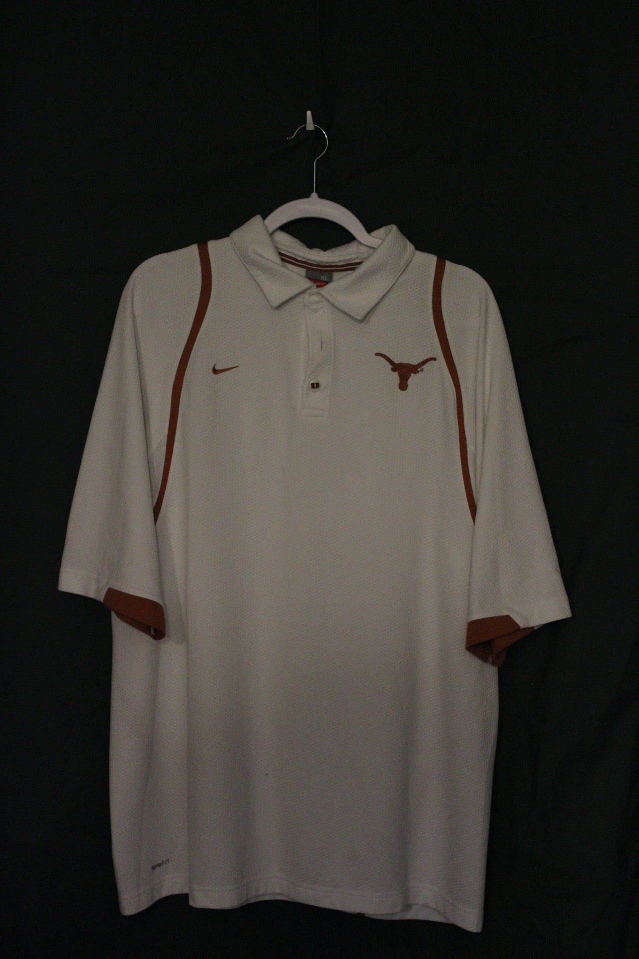 Nike White Texas Polo Shirt (XL)